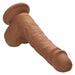 CalExotics SE-0255-10-3 Dual Density Silicone Studs 5 Inch Realistic Dildo Brown