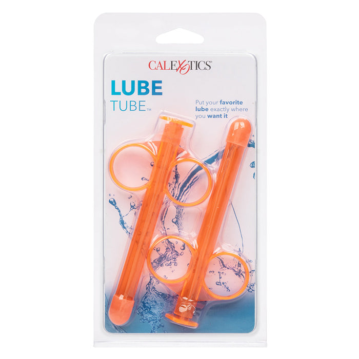 CalExotics SE-2380-03-2 Lube Tube Syringe Lubricant Applicator Orange Package Front