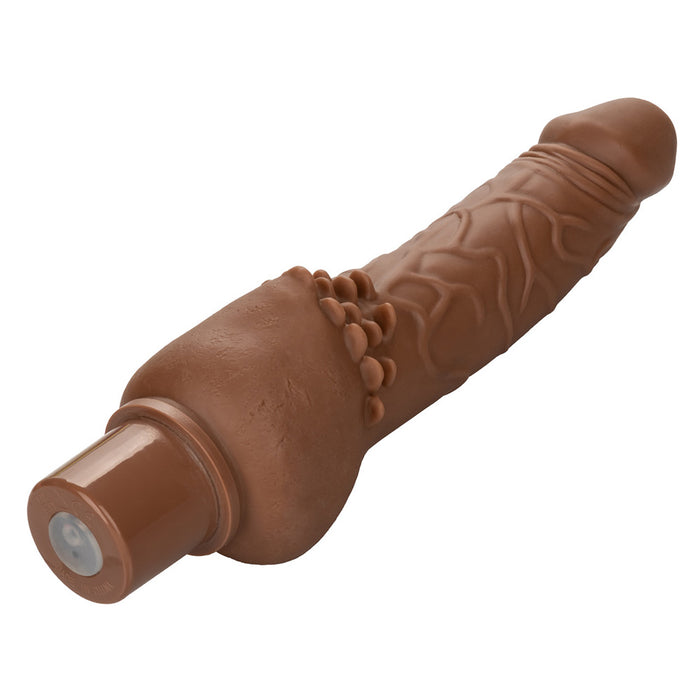 CalExotics SE-0842-30-3 Rechargeable Power Stud Cliterrific Realistic Vibrator Brown