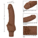 CalExotics SE-0842-30-3 Rechargeable Power Stud Cliterrific Realistic Vibrator Brown Features