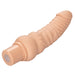 CalExotics SE-0842-05-3 Rechargeable Power Stud Curvy Realistic Silicone Vibrator Ivory