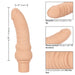 CalExotics SE-0842-05-3 Rechargeable Power Stud Curvy Realistic Silicone Vibrator Ivory Features