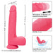 CalExotics SE-0251-05-3 Rechargeable Rumbling & Thrusting Silicone Studs Dildo Features