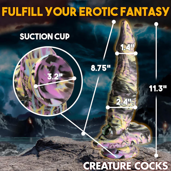 XR Brands AH263 Creature Cocks Cyclops Monster Silicone Dildo Measurements