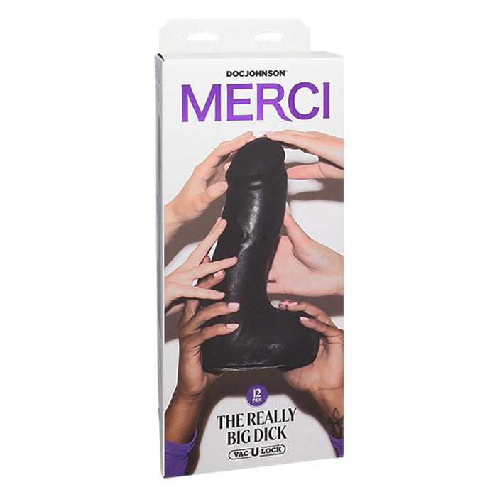 Doc Johnson D2406-14-BX Merci The Really Big Dick Vac-U-Lock Dildo Package Front