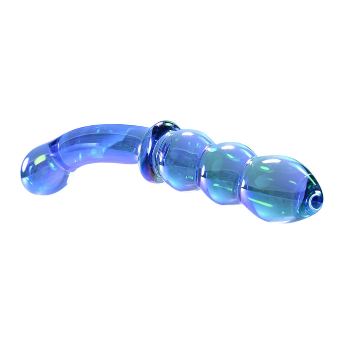 Gender X GX-GL-1065-2 Lustrous Galaxy Wand Double Ended Glass Dildo