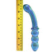 Gender X GX-GL-1065-2 Lustrous Galaxy Wand Double Ended Glass Dildo Measurement