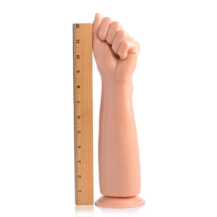 XR Brands AF833 Master Series Fisto Clenched Fist Dildo Light Ruler