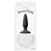 NS Novelties NSN-0510-43 Bunny Tails Mini Plug White Silicone Rabbit Butt Plug Package Front