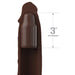 Pipedream 415729 Fantasy X-tensions Elite 3" Silicone X-tension with Strap Brown