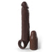 Pipedream 415729 Fantasy X-tensions Elite 3" Silicone X-tension with Strap Brown