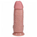 Shots REA170FLE RealRock 9" Extra Thick Dildo With Balls Light Flesh