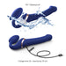 Strap-On-Me Multi-Orgasm Flexible Strapless Strap-On - Blue - Medium