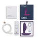 We-Vibe Ditto Interactive Butt Plug Purple Package Contents