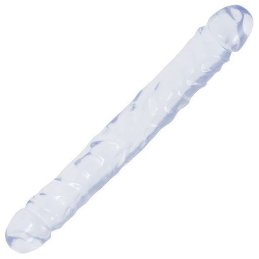 Crystal Jellies 12 Inch Jr. Double Dong - Clear