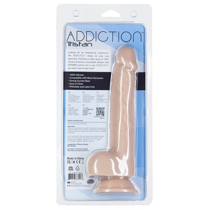 BMS Factory 87121 Addiction Tristan 9.4 Inch Realistic Dong Package Back