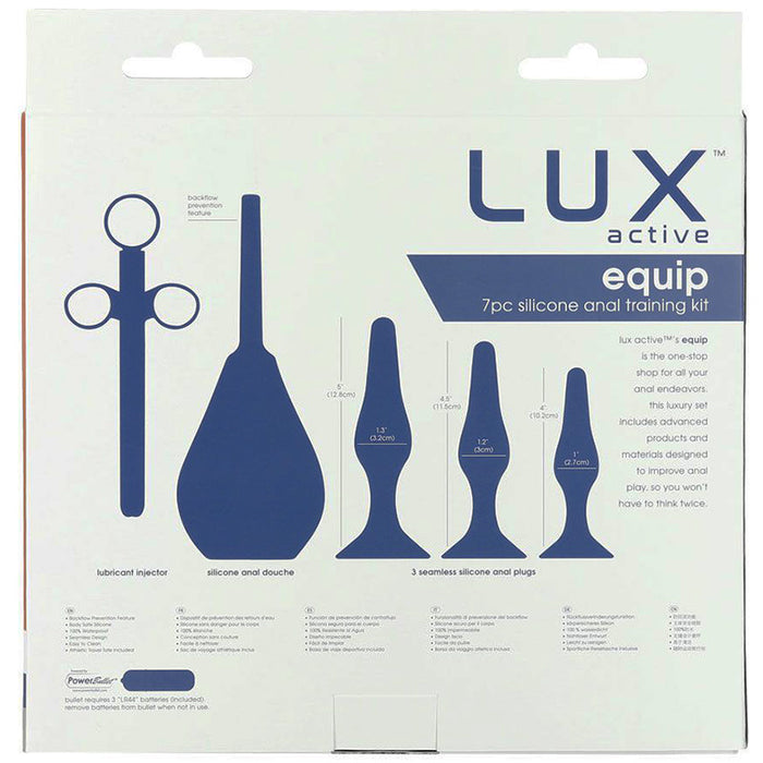 LUX active Equip Silicone Anal Training Kit Package Back