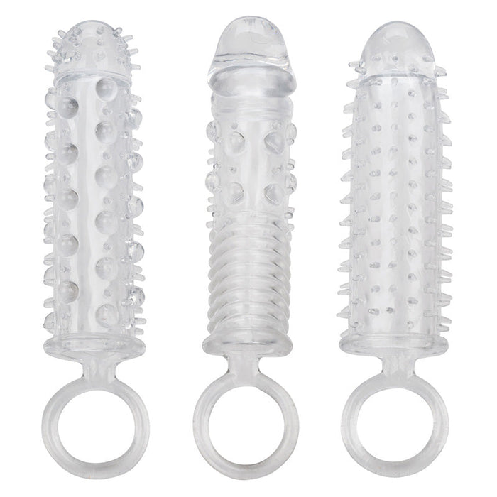 CalExotics  SE-1625-60-2 3 Piece Textured Penis Extension Set