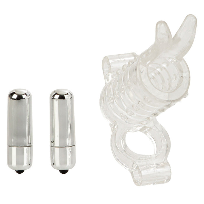 CalExotics SE-1632-00-3 Endless Desires Couple's Enhancer Vibrating Rabbit Penis Sleeve