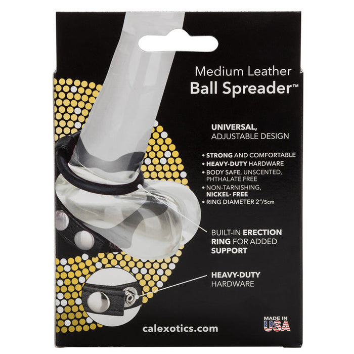 CalExotics SE-1412-01-3 Medium Leather Ball Spreader Package Back