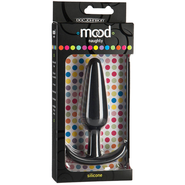 Doc Johnson 1470-05-BX Mood Naughty 1 Butt Plug Large Black Package