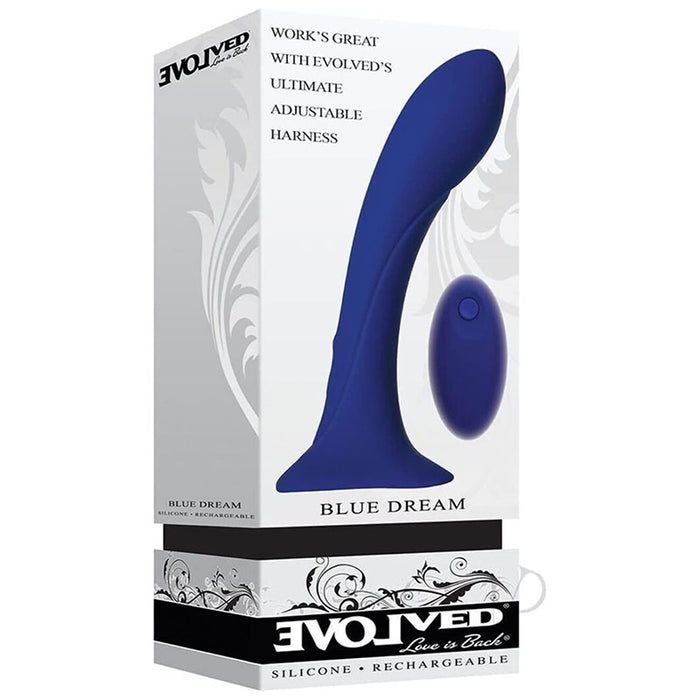 Evolved EN-RS-3015-2 Blue Dream Vibrating Dildo with Remote Package Front