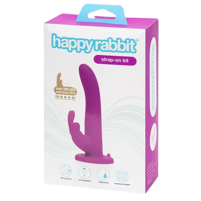 Lovehoney Happy Rabbit Rechargeable Vibrating Strap-On Harness Set Package