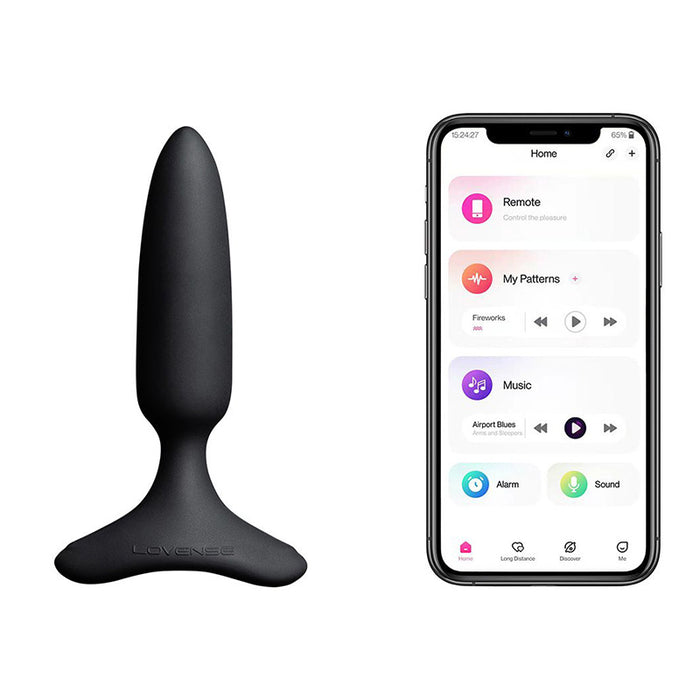 Lovense Hush 2 Bluetooth Vibrating Butt Plug XS 1"