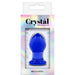 NS Novelties NSN-0701-17 Crystal Butt Plug - Small - Blue Package