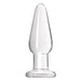 NS Novelties NSN-0706-21 Crystal Tapered Butt Plug - Medium - Clear