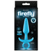 NS Novelties NSN-0476-27 Firefly Prince Pull-Ring Plug - Medium - Blue Package Front