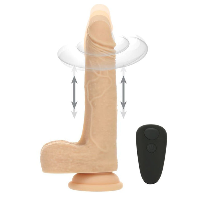 Naked Addiction The Freak Rotating & Thrusting Vibrating Dong - Vanilla