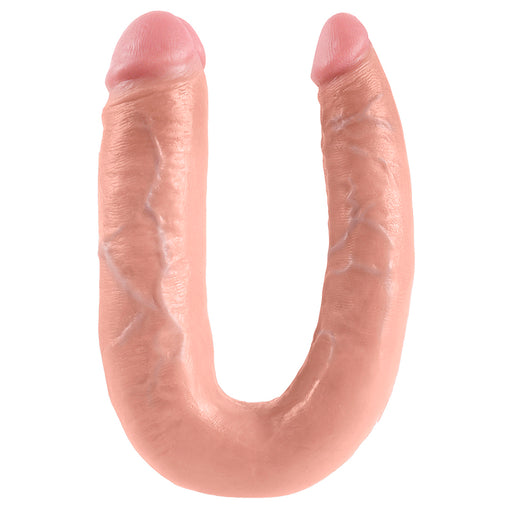 King Cock Large Double Trouble U-Shaped DP Dildo - Light