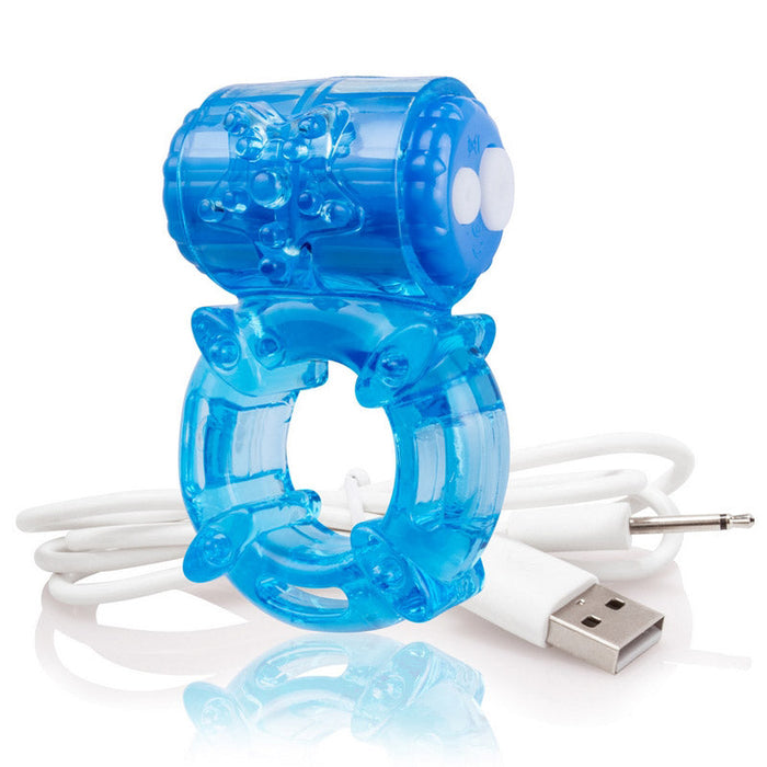 Screaming O Charged BigO Vibrating Cock Ring - Blue