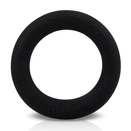 Screaming RingO Ritz XL Silicone Cock Ring - Black