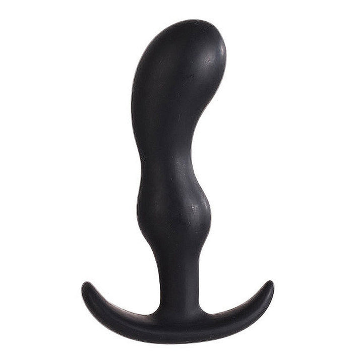 NMC 3843-11 Smiling 4.5 Inch Silicone Butt Plug Prostate Massager Black