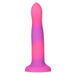 BMS 89616 Rave by Addiction 8 Inch Glow In The Dark Dildo - Pink Purple